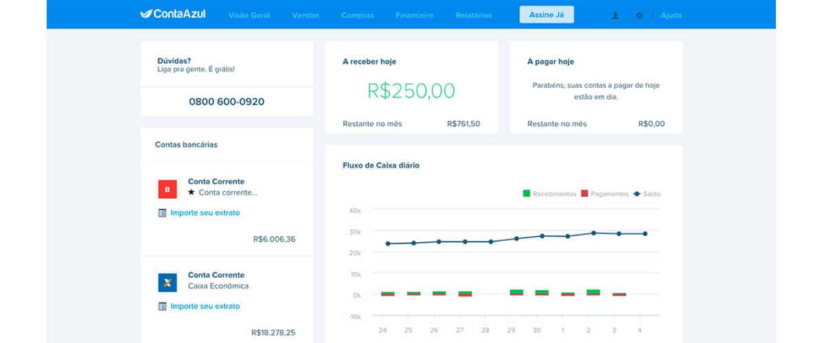 Imagem que represente sistema ERP Online do site ContaAzul